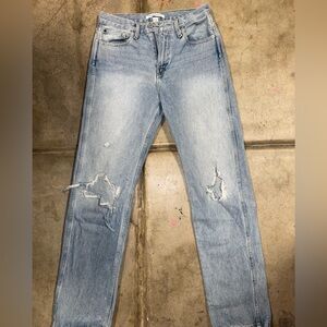 Calvin Klein Jeans Men's Light Blue Ripped Skinny Jeans